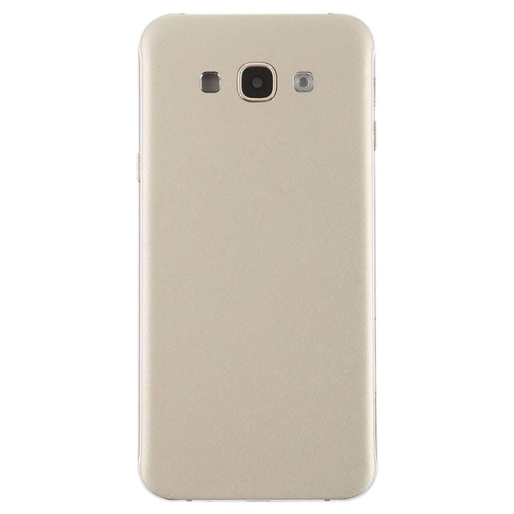 For Galaxy A8 Back Cover with Side Keys & Camera Lens (Gold)