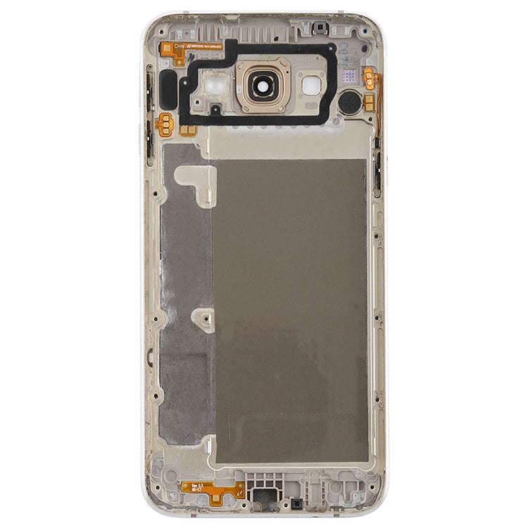 For Galaxy A8 Back Cover with Side Keys & Camera Lens (Gold)