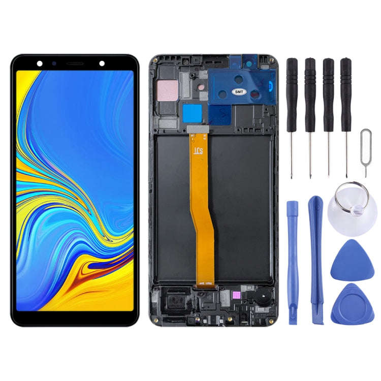 Original LCD Screen for Samsung Galaxy A7 (2018) SM-A750 With Digitizer Full Assembly With Frame