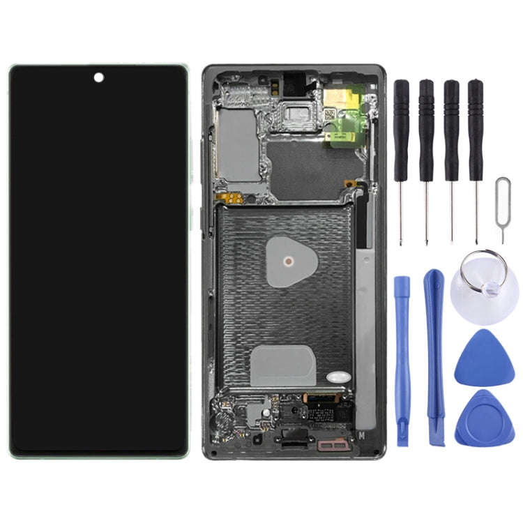 Original LCD Screen for Samsung Galaxy Note20 4G SM-N980 Digitizer Full Assembly With Frame (Green)