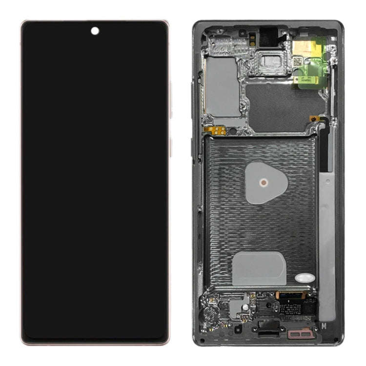 Original LCD Screen for Samsung Galaxy Note20 4G SM-N980 Digitizer Full Assembly With Frame (Gold)