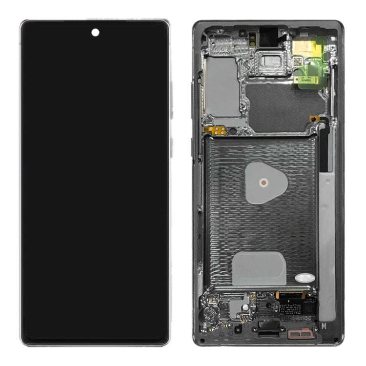 Original LCD Screen for Samsung Galaxy Note20 4G SM-N980 Digitizer Full Assembly With Frame (Silver)