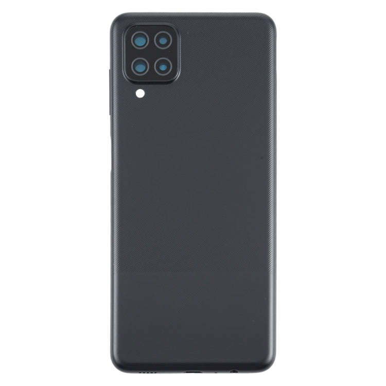 For Samsung Galaxy A12 Battery Back Cover (Black)