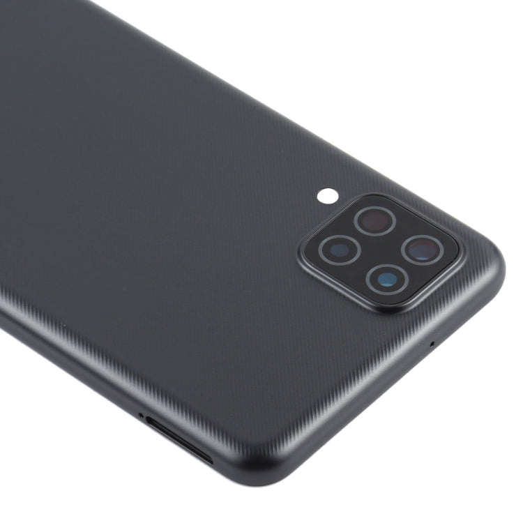 For Samsung Galaxy A12 Battery Back Cover (Black)