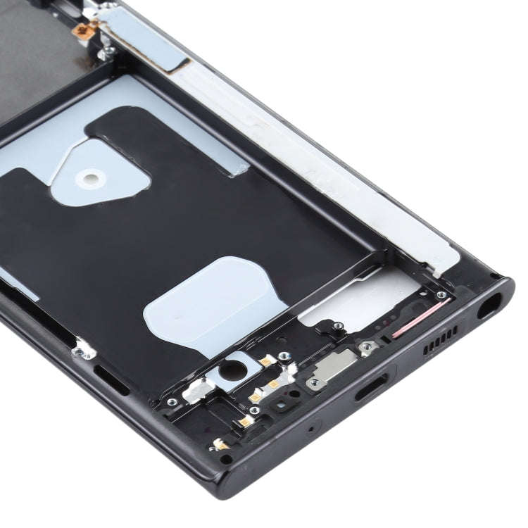 For Samsung Galaxy Note20 Ultra SM-N985F Middle Frame Bezel Plate With Parts (Black)