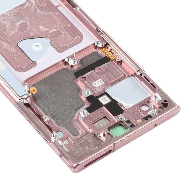 For Samsung Galaxy Note20 Ultra SM-N985F Middle Frame Bezel Plate With Parts (Pink)