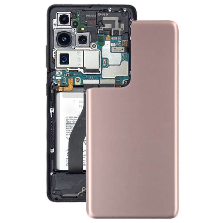 For Samsung Galaxy S21 Ultra 5G Battery Back Cover (Brown)
