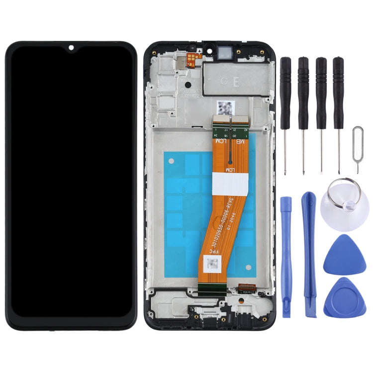 Original LCD Screen for Samsung Galaxy A02s SM-A025F(GE Version) Digitizer Full Assembly with Frame