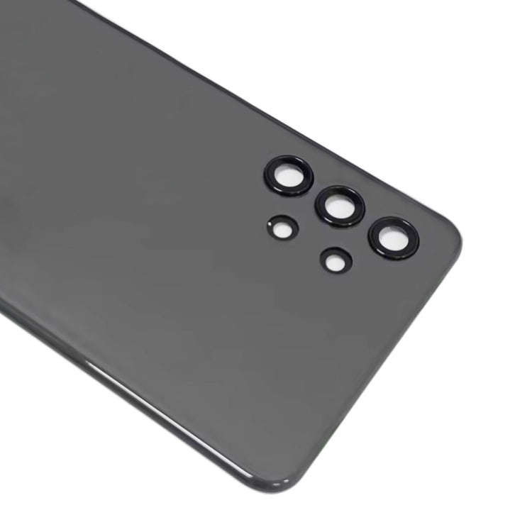 For Samsung Galaxy A32 4G Battery Back Cover with Camera Lens Cover (Black)