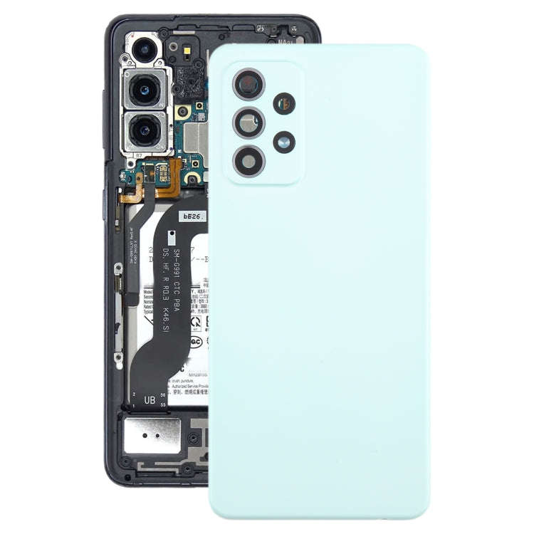 For Samsung Galaxy A52 5G / A52 4G Battery Back Cover with Camera Lens Cover(Green)