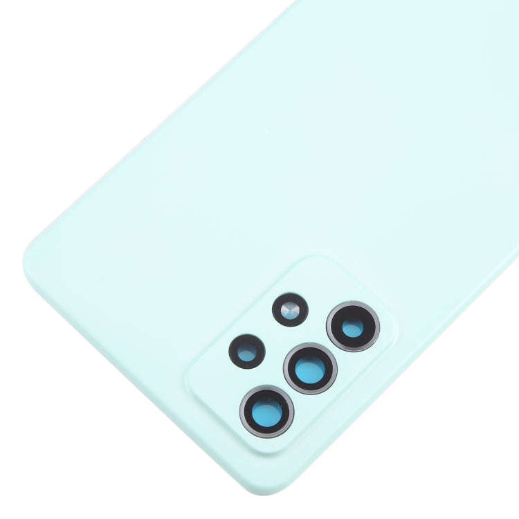 For Samsung Galaxy A52 5G / A52 4G Battery Back Cover with Camera Lens Cover(Green)
