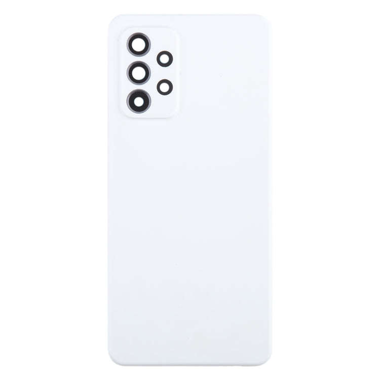 For Samsung Galaxy A52 5G / A52 4G Battery Back Cover with Camera Lens Cover(White)