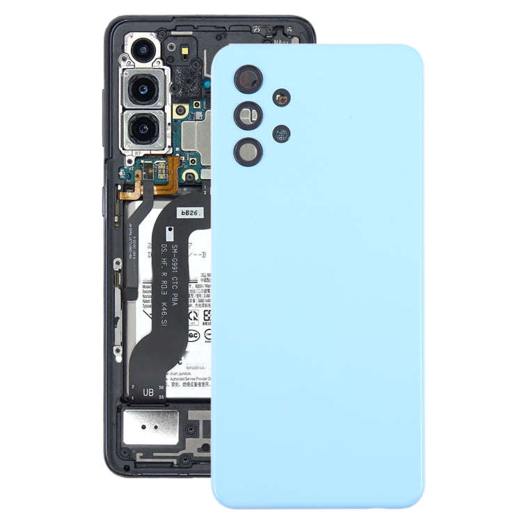 For Samsung Galaxy A32 5G Battery Back Cover with Camera Lens Cover(Blue)