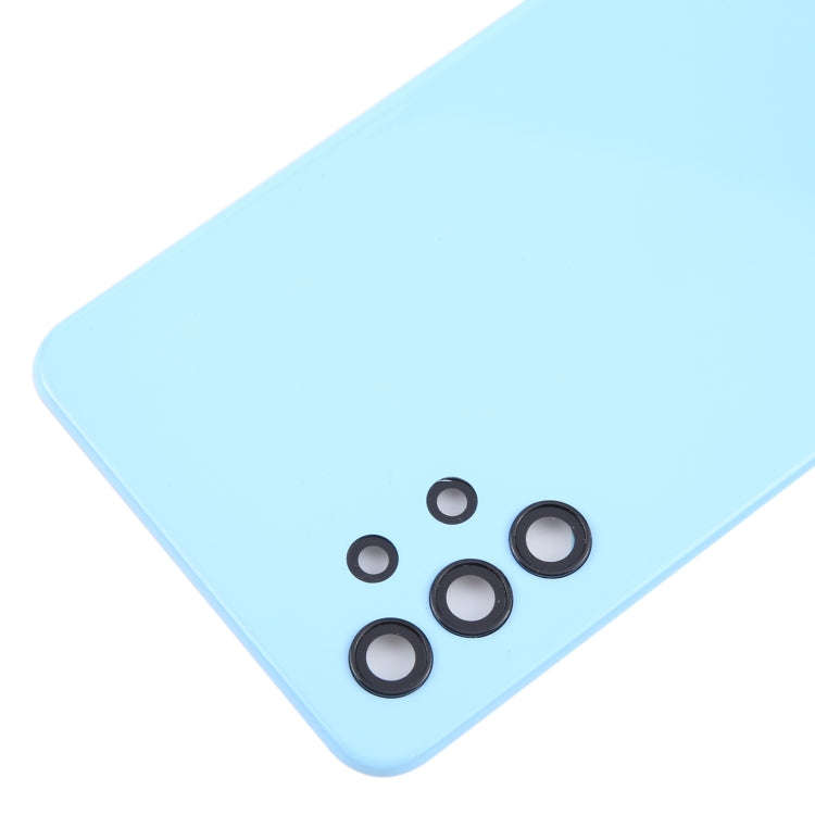 For Samsung Galaxy A32 5G Battery Back Cover with Camera Lens Cover(Blue)