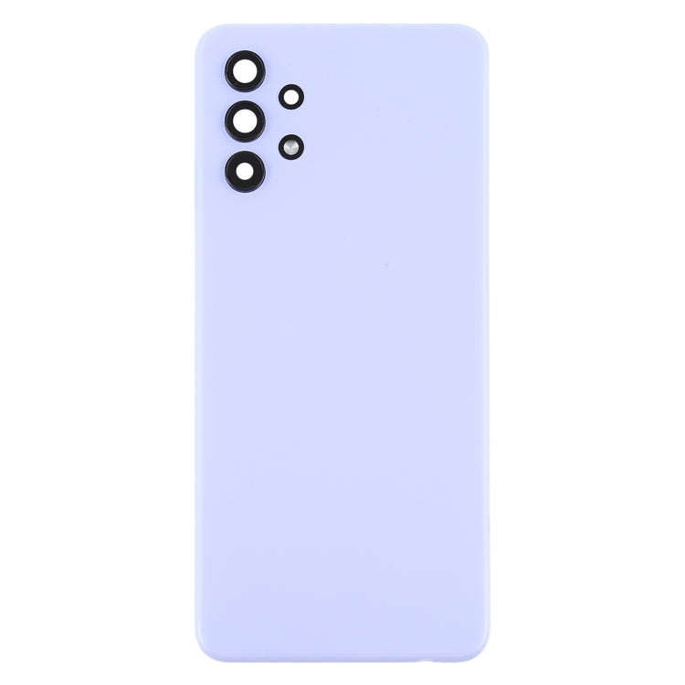 For Samsung Galaxy A32 5G Battery Back Cover with Camera Lens Cover (Purple)