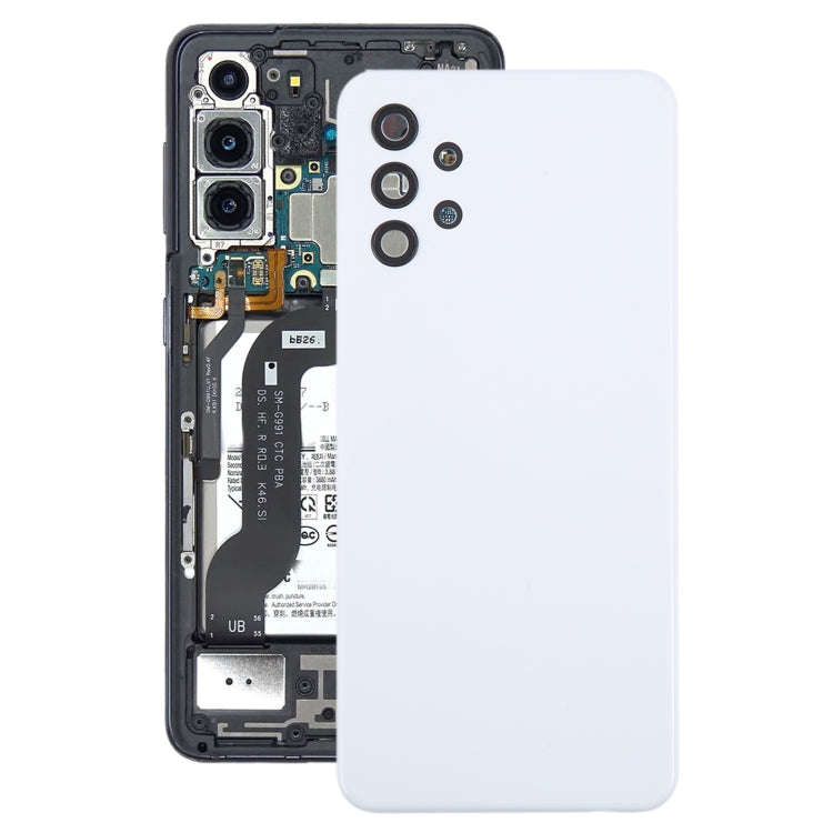 For Samsung Galaxy A32 5G Battery Back Cover with Camera Lens Cover(White)