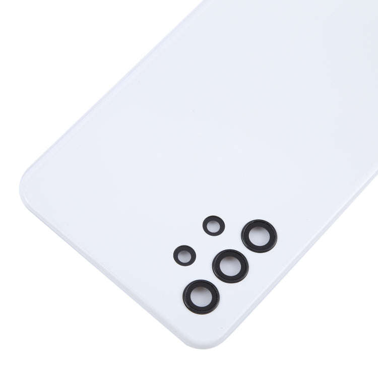 For Samsung Galaxy A32 5G Battery Back Cover with Camera Lens Cover(White)