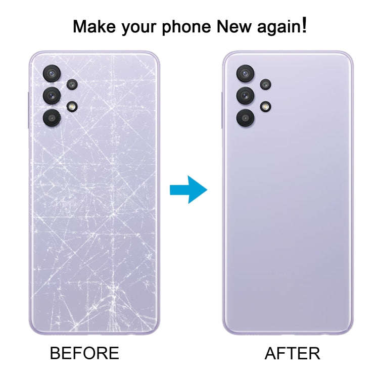 For Samsung Galaxy A32 5G Battery Back Cover with Camera Lens Cover(White)