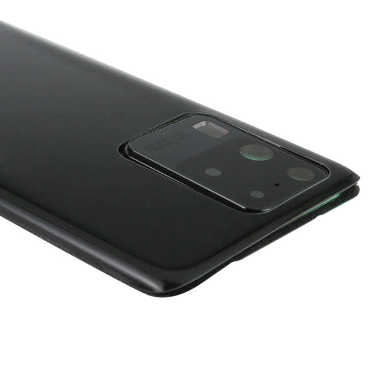 For Samsung Galaxy S20 Ultra Battery Back Cover with Camera Lens Cover (Black)
