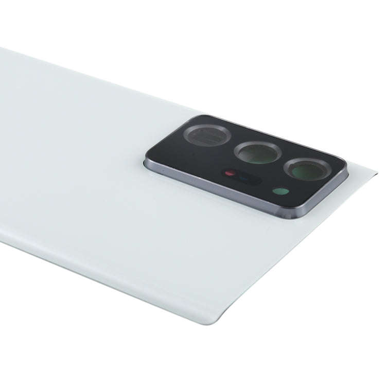 For Samsung Galaxy Note20 Ultra Battery Back Cover with Camera Lens Cover (White)