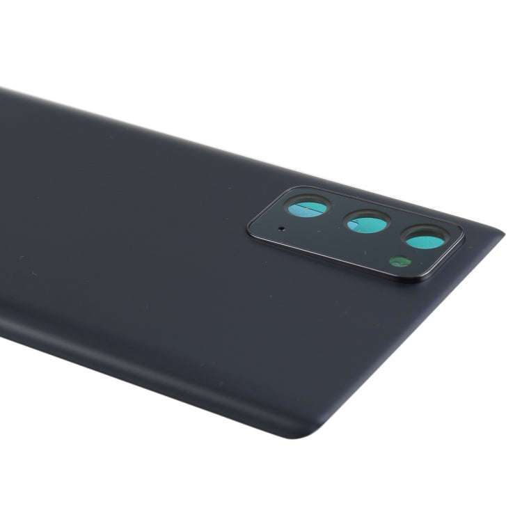 For Samsung Galaxy Note20 Battery Back Cover with Camera Lens Cover (Black)