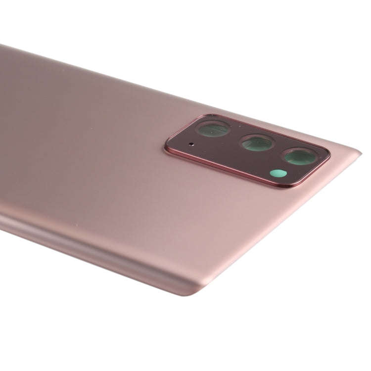 For Samsung Galaxy Note20 Battery Back Cover with Camera Lens Cover (Rose Gold)