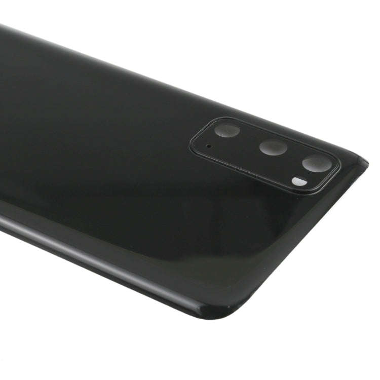 For Samsung Galaxy S20 Battery Back Cover with Camera Lens Cover (Black)