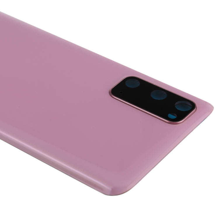 For Samsung Galaxy S20 Battery Back Cover with Camera Lens Cover (Pink)