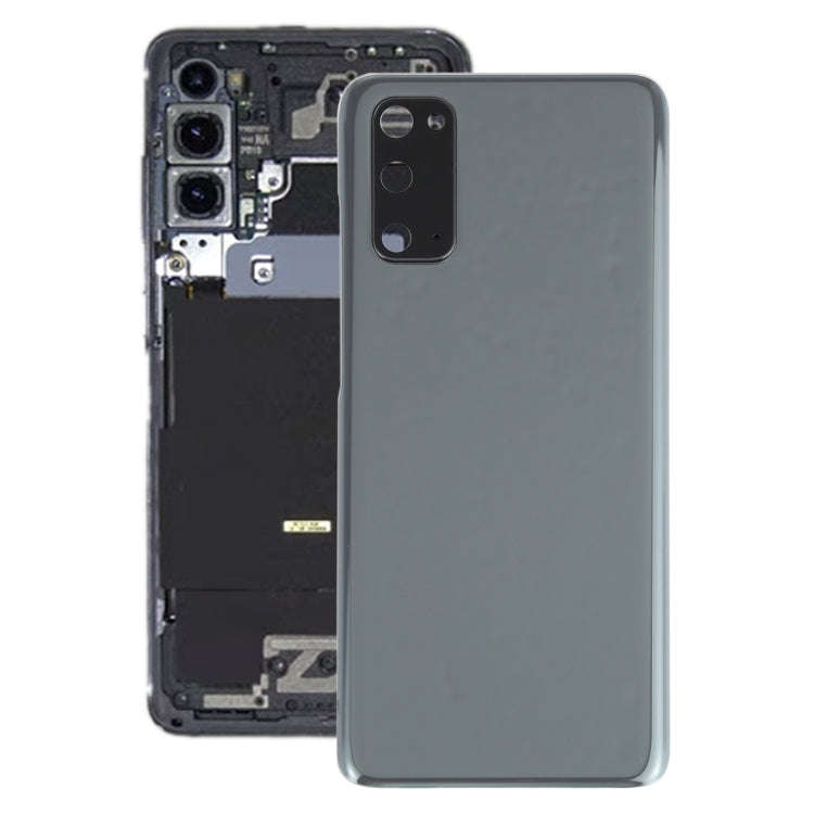 For Samsung Galaxy S20 Battery Back Cover with Camera Lens Cover (Grey)