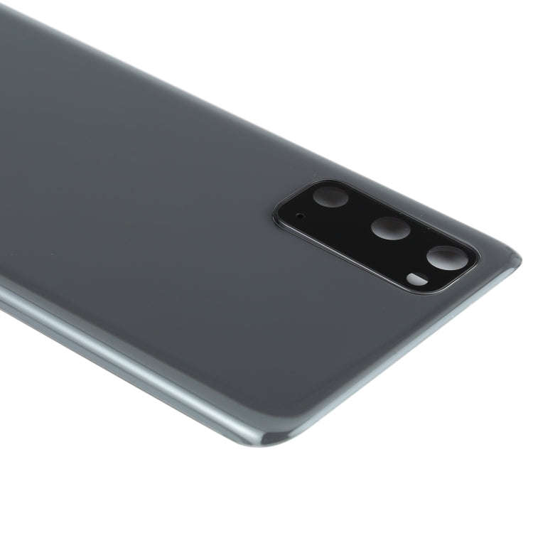 For Samsung Galaxy S20 Battery Back Cover with Camera Lens Cover (Grey)