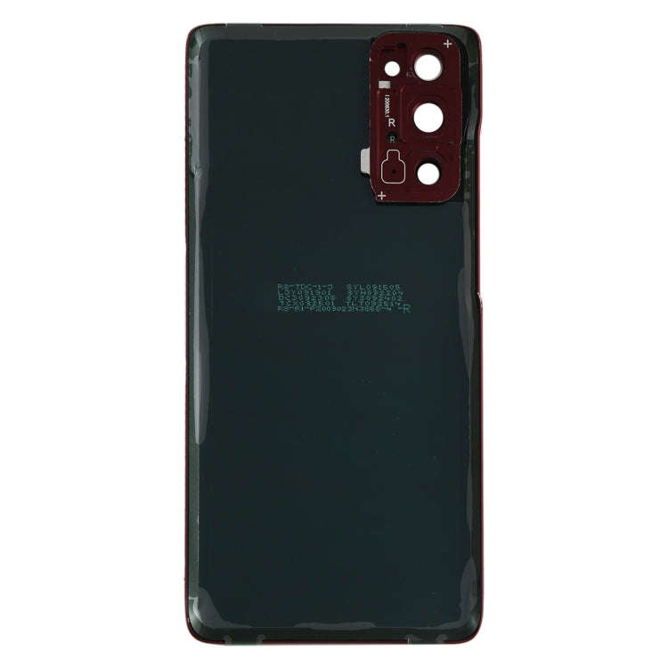 For Samsung Galaxy S20 FE Battery Back Cover with Camera Lens Cover (Red)