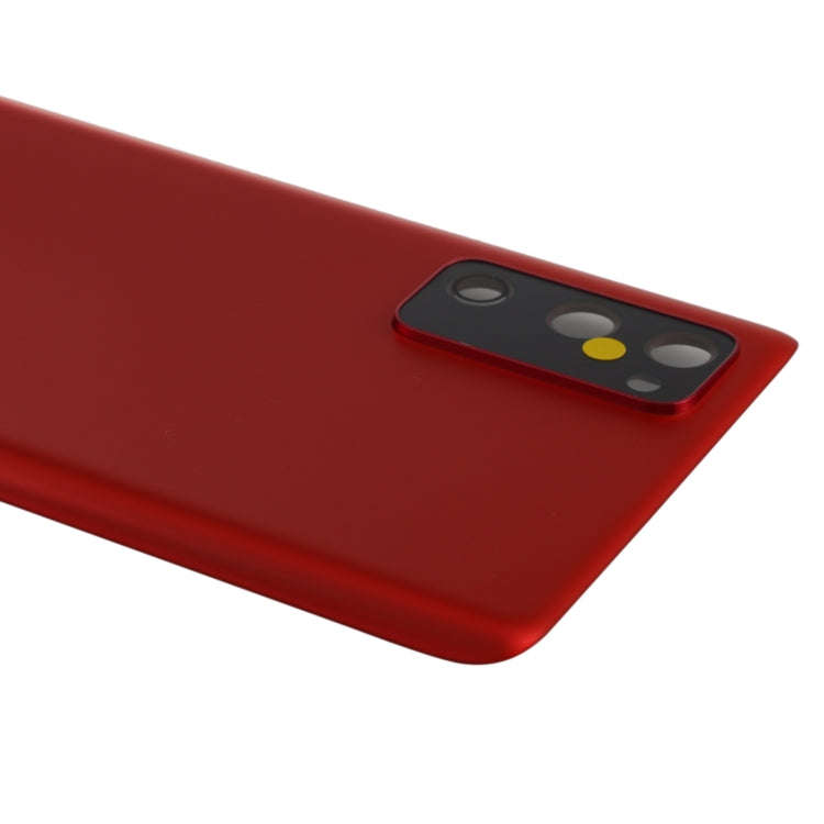 For Samsung Galaxy S20 FE Battery Back Cover with Camera Lens Cover (Red)