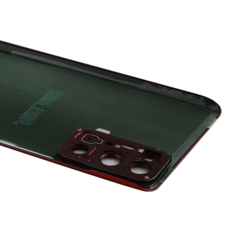 For Samsung Galaxy S20 FE Battery Back Cover with Camera Lens Cover (Red)