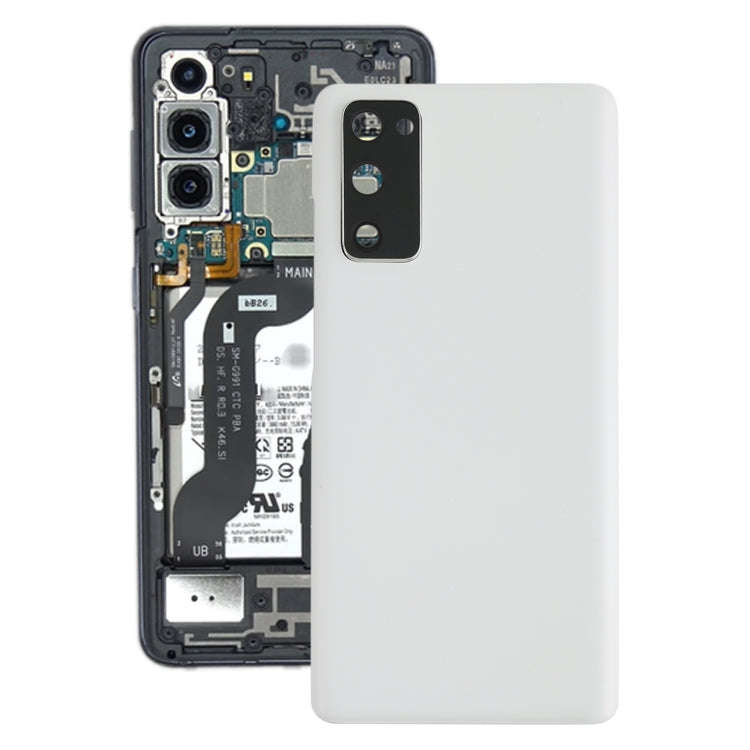 For Samsung Galaxy S20 FE Battery Back Cover with Camera Lens Cover (Silver)