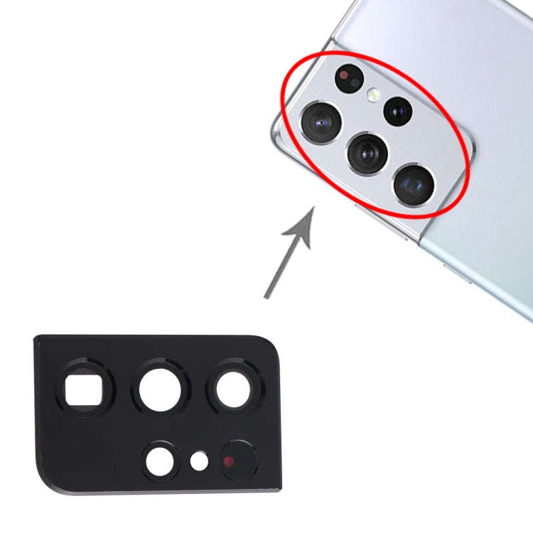 For Samsung Galaxy S21 Ultra 5G Camera Lens Cover (Black)