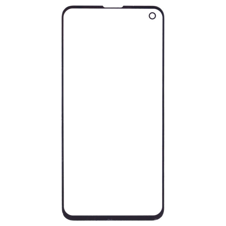 For Samsung Galaxy S10e SM-G970F/DS, SM-G970U, SM-G970W 10pcs Front Screen Outer Glass Lens (Black)