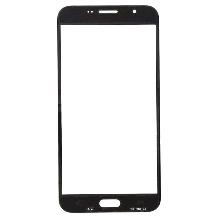 For Samsung Galaxy J7 V / J727V / J727P 10pcs Front Screen Outer Glass Lens (Black)