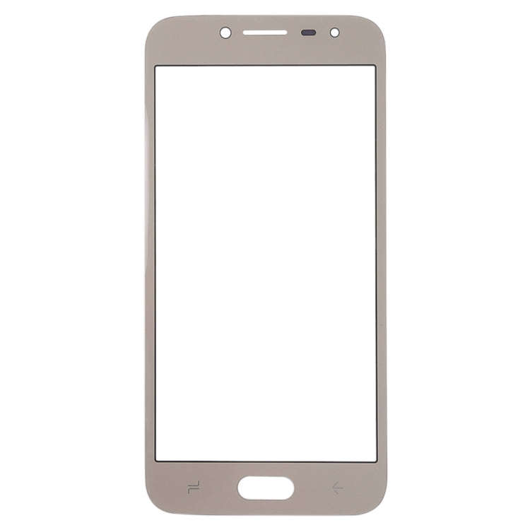 For Samsung Galaxy J2 Pro (2018), J250F/DS 10pcs Front Screen Outer Glass Lens (Gold)
