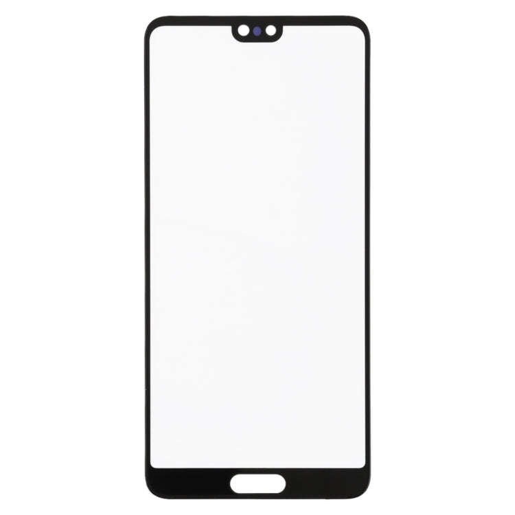 For Huawei P20  10PCS Front Screen Outer Glass Lens (Black)