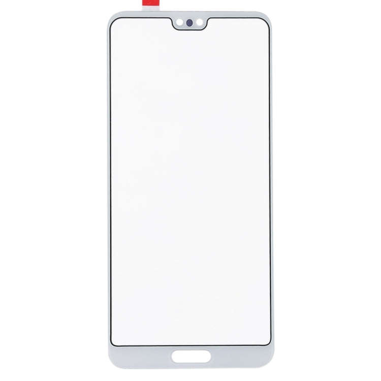 For Huawei P20 10PCS Front Screen Outer Glass Lens (White)
