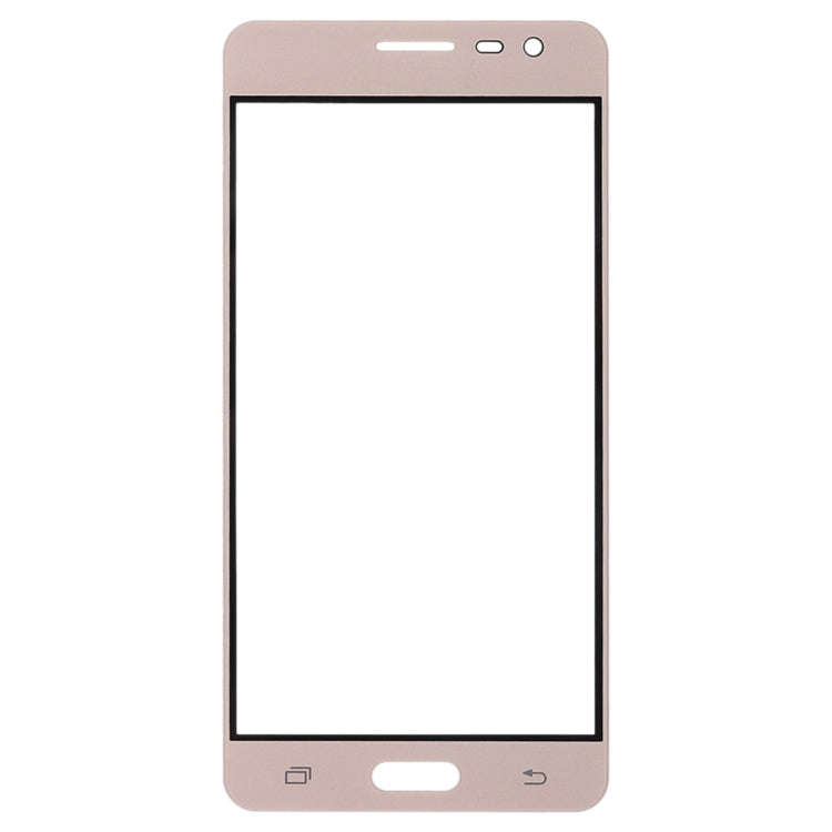 For Samsung Galaxy J3 Pro / J3110 10pcs Front Screen Outer Glass Lens (Gold)