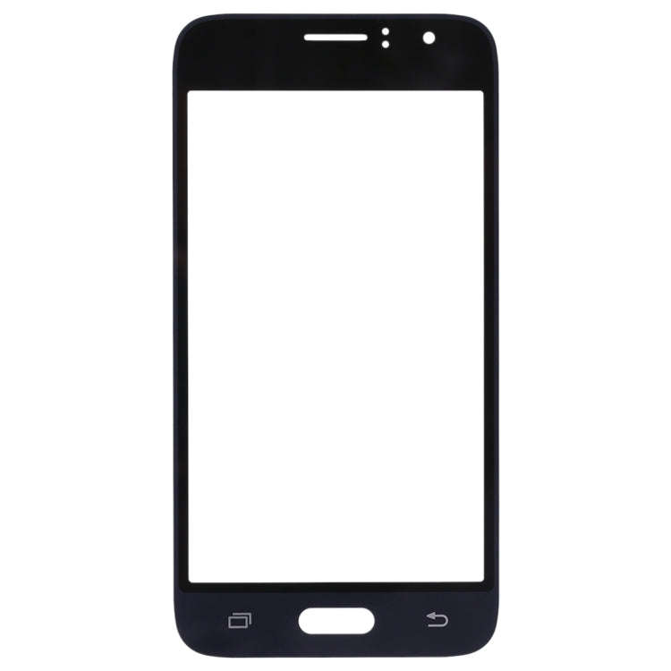 For Samsung Galaxy J1 (2016) / J120 10pcs Front Screen Outer Glass Lens (Black)