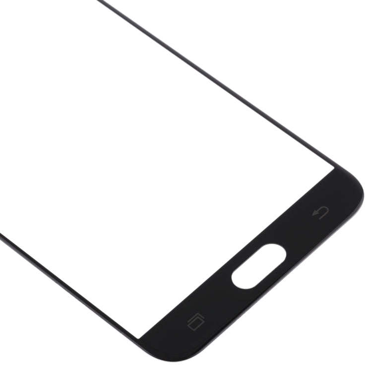 For Samsung Galaxy C8 / C7100, C7(2017) / J7+, C710F/DS 10pcs Front Screen Outer Glass Lens (Black)