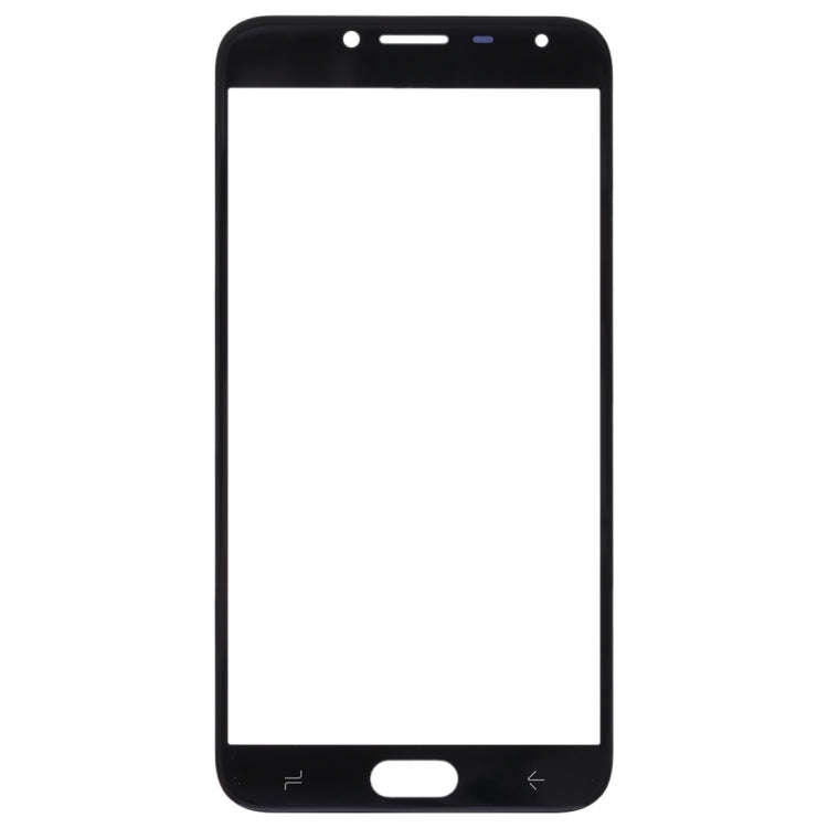 For Samsung Galaxy J4 (2018) 10pcs Front Screen Outer Glass Lens (Black)