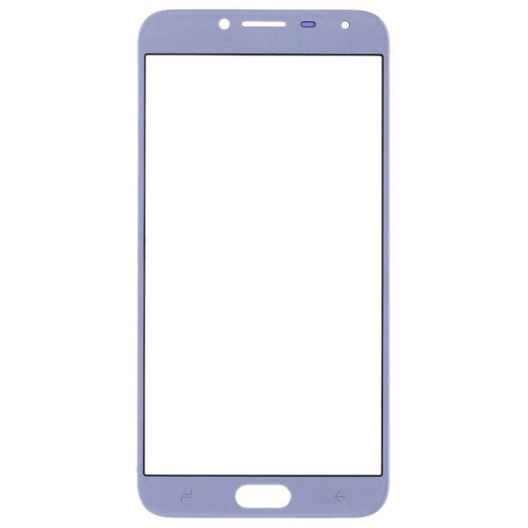 For Samsung Galaxy J4 (2018) 10pcs Front Screen Outer Glass Lens (Blue)