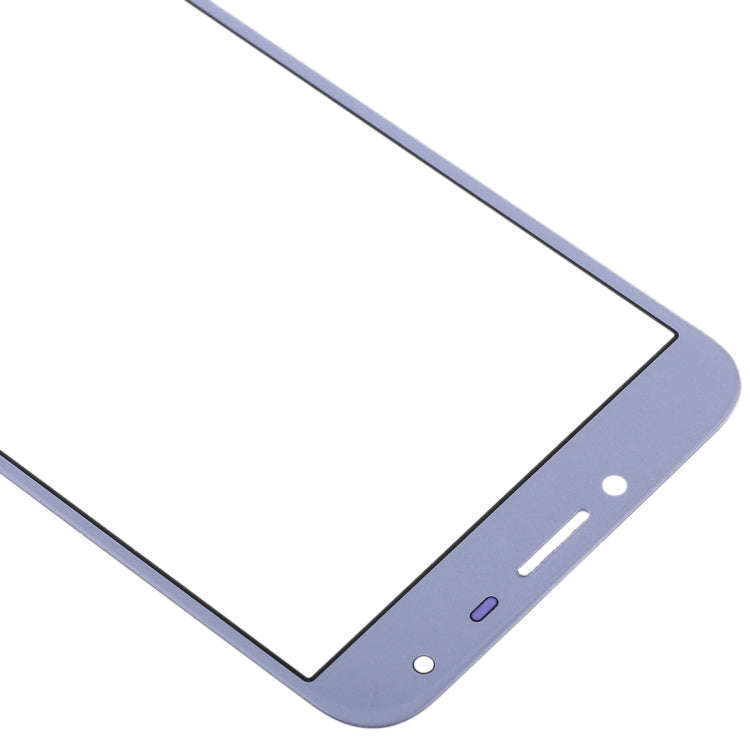 For Samsung Galaxy J4 (2018) 10pcs Front Screen Outer Glass Lens (Blue)
