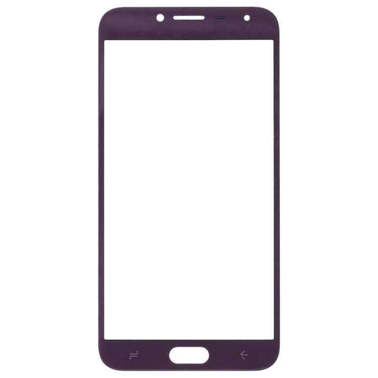 For Samsung Galaxy J4 (2018) 10pcs Front Screen Outer Glass Lens (Purple)
