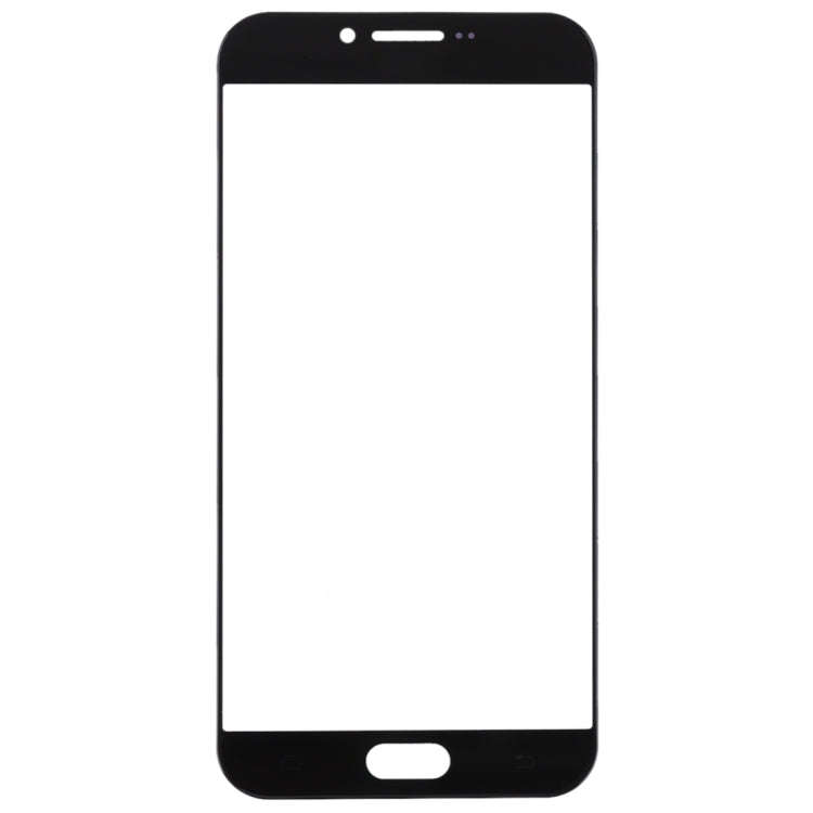 For Samsung Galaxy A8 (2016) / A810 10pcs Front Screen Outer Glass Lens (Black)
