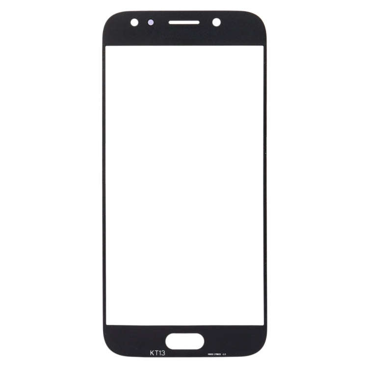 For Samsung Galaxy J7 (2017) / J730 10pcs Front Screen Outer Glass Lens (Black)