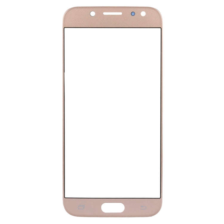 For Samsung Galaxy J7 (2017) / J730 10pcs Front Screen Outer Glass Lens (Gold)
